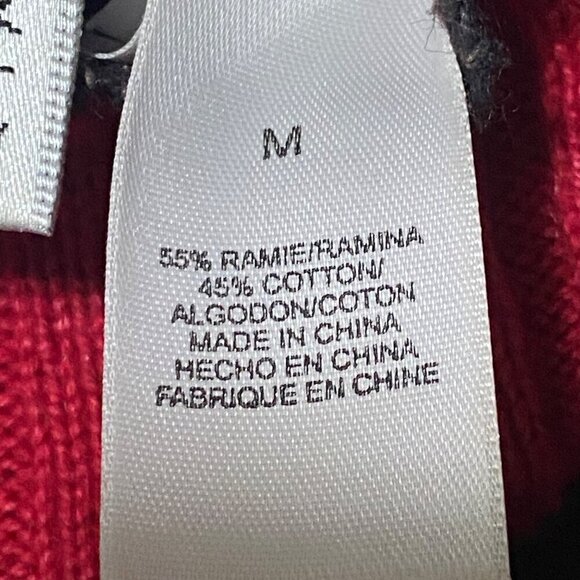 Villager Sport Christmas Cotton-Blend Mockneck Sweater Size Medium - Picture 6 of 6